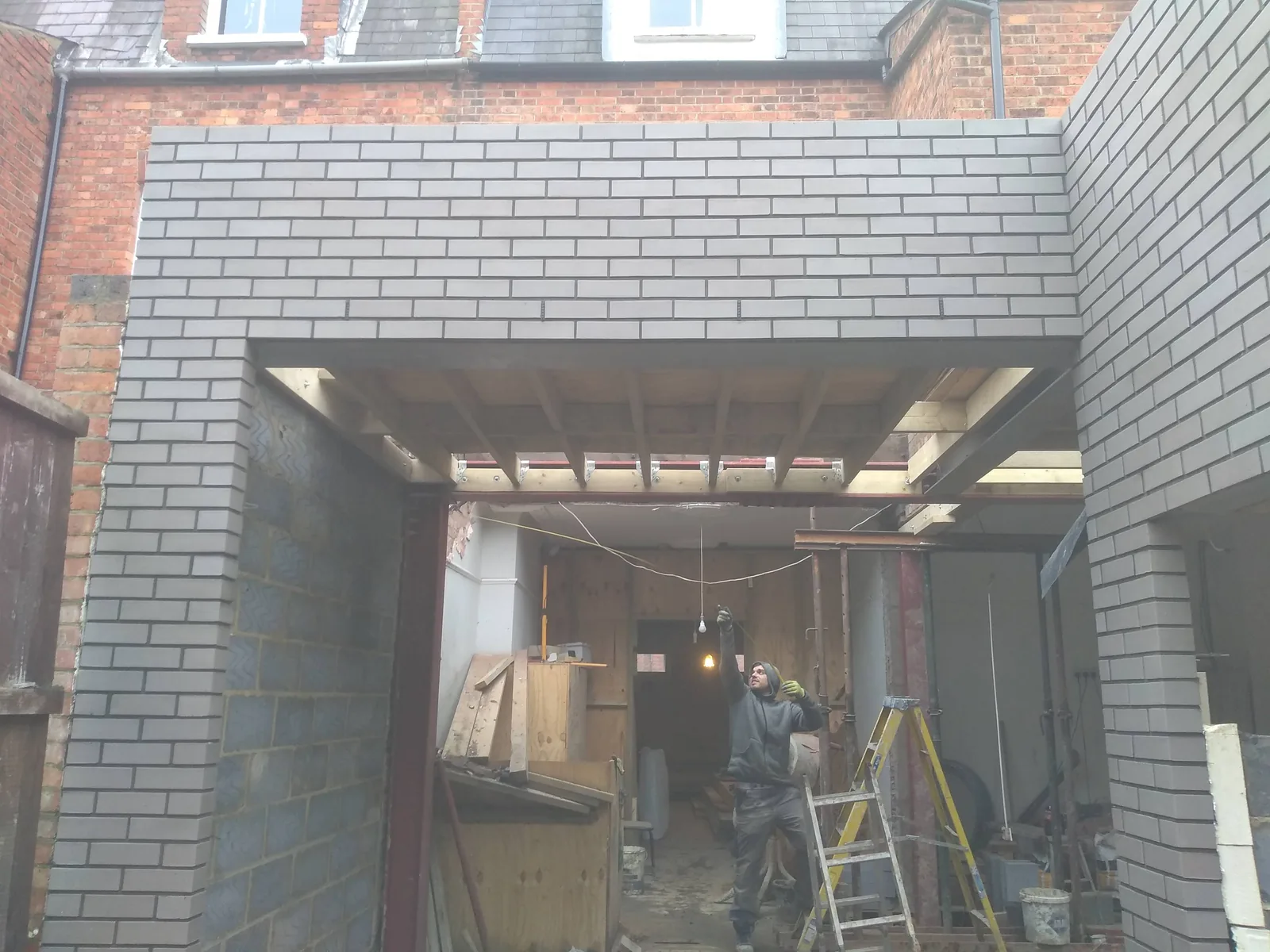 Extension building work carried out by Norwich Builders in Norfolk